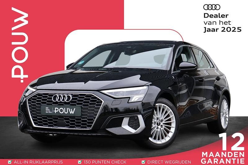 Zwart Occasion 2022 Audi A3 Sportback Advanced Hatchback | € 29.950 (Eerlijke prijs) - Afbeelding 1/4