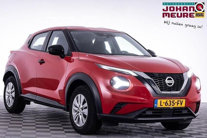 Rood Gebruikt 2021 Nissan Juke Visia SUV | € 13.990 (Super prijs) - Afbeelding 1/4