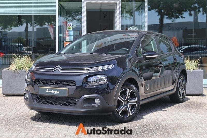 Zwart Gebruikt 2020 Citroën C3 PureTech Hatchback | € 12.700 (Goede deal) - Afbeelding 1/4