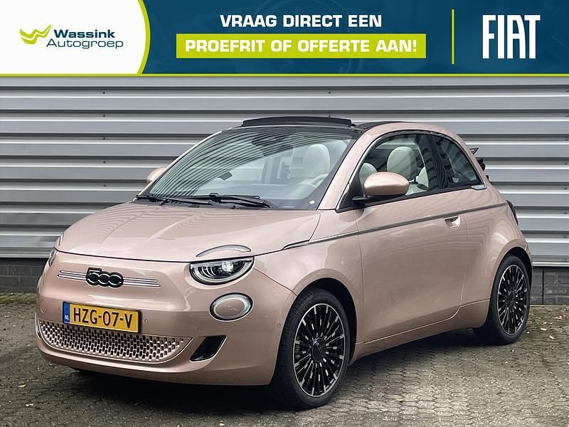 Roze Nieuw 2025 Fiat 500C La Prima Cabriolet | € 31.985 - Afbeelding 1/4