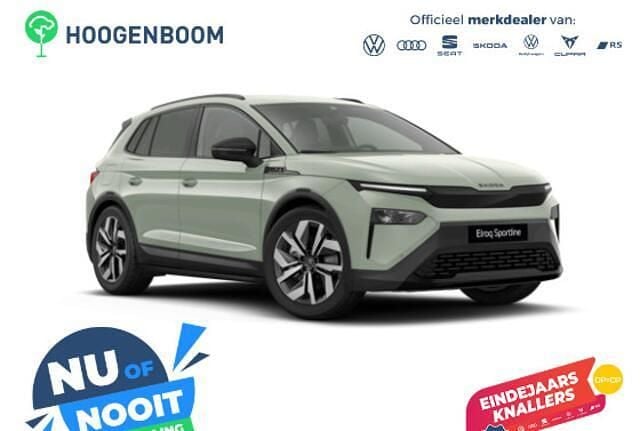 Groen Nieuw 2025 Skoda Elroq SportLine SUV | € 44.500 (Super prijs) - Afbeelding 1/4