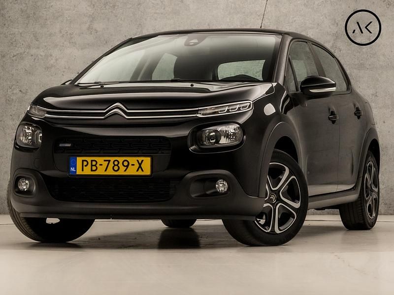 Zwart Gebruikt 2017 Citroën C3 PureTech Hatchback | € 11.245 (Eerlijke prijs) - Afbeelding 1/4