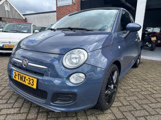 Blauw, metallic lak Gebruikt 2014 Fiat 500S Cabriolet | € 7.450 (Eerlijke prijs) - Afbeelding 1/4