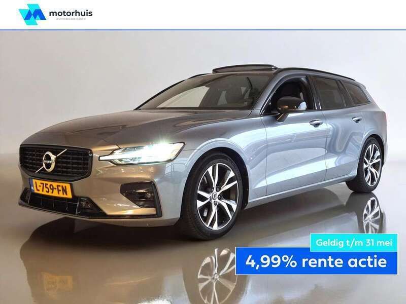 Grijs, metallic lak Gebruikt 2021 Volvo V60 R-Design Stationwagen | € 29.945 (Eerlijke prijs) - Afbeelding 1/4