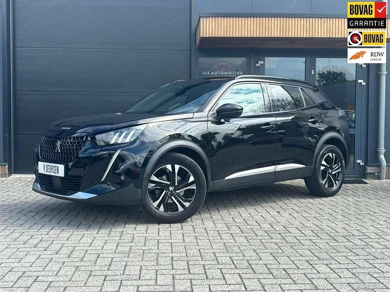 Zwart, metallic lak Gebruikt 2020 Peugeot 2008 GT-line SUV | € 18.850 (Eerlijke prijs) - Afbeelding 1/4