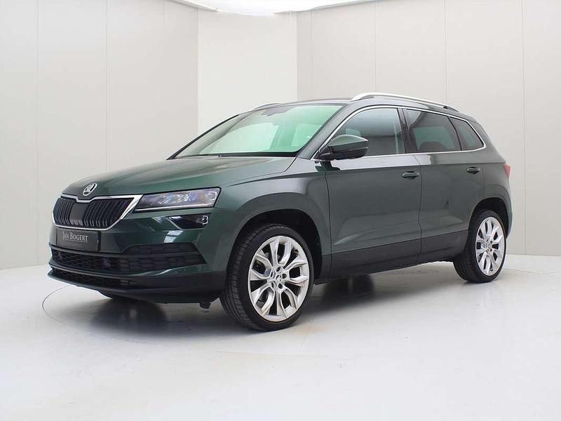 Groen, metallic lak Gebruikt 2021 Skoda Karoq Business Line SUV | € 23.900 (Super prijs) - Afbeelding 1/4