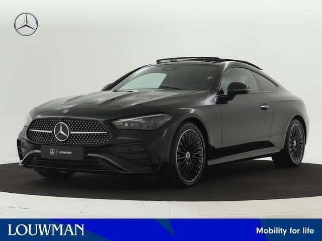 Zwart Nieuw 2024 Mercedes 300 AMG line Coupé | € 98.959 (Duur) - Afbeelding 1/4
