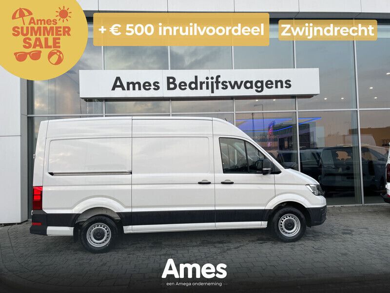 Wit Nieuw 2024 VW Crafter Van | € 37.874 - Afbeelding 1/4