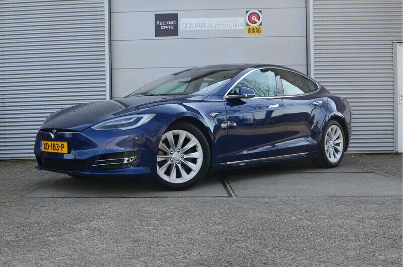 Blauw, metallic lak Gebruikt 2018 Tesla Model S Sedan | € 32.999 (Eerlijke prijs) - Afbeelding 1/4