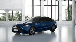 Donker sodalietblauw metaalkleur metallic Nieuw 2025 Mercedes 300 AMG line Sedan | € 62.187 (Goede deal) - Afbeelding 1/4