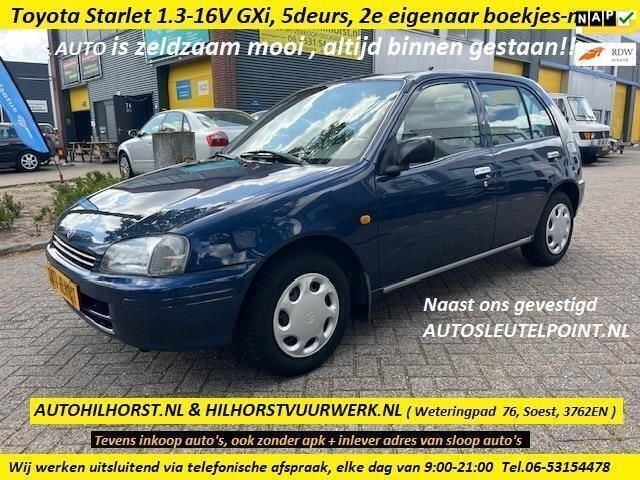 Blauw Gebruikt 1999 Toyota Starlet Hatchback | € 1.450 (Eerlijke prijs) - Afbeelding 1/3