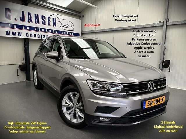 Grijs Gebruikt 2018 VW Tiguan Highline SUV | € 25.999 (Eerlijke prijs) - Afbeelding 1/4