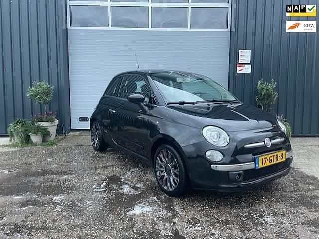 Zwart Gebruikt 2008 Fiat 500 Lounge Hatchback | € 2.995 (Iets duurder) - Afbeelding 1/4