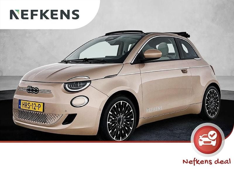 Rood Nieuw 2025 Fiat 500e La Prima Cabriolet | € 29.925 (Eerlijke prijs) - Afbeelding 1/4