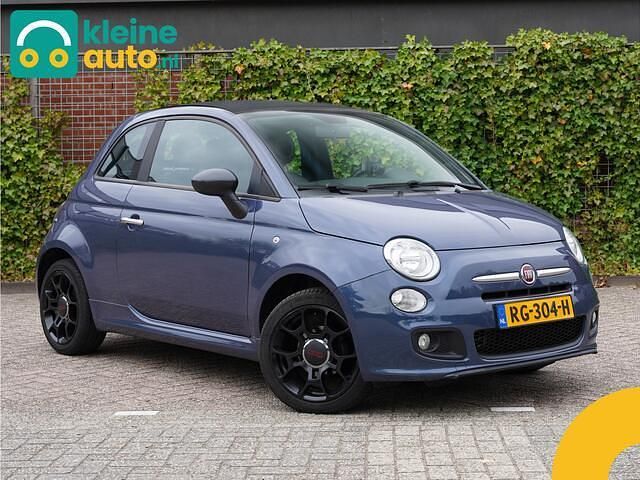 Blauw Gebruikt 2013 Fiat 500C Lounge Cabriolet | € 5.750 (Eerlijke prijs) - Afbeelding 1/4