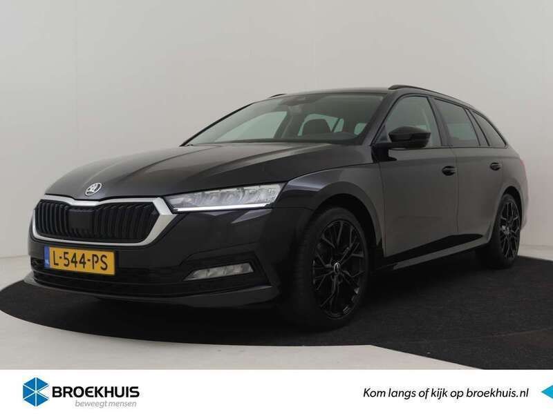 Zwart Gebruikt 2021 Skoda Octavia Business Line Stationwagen | € 23.400 (Eerlijke prijs) - Afbeelding 1/4
