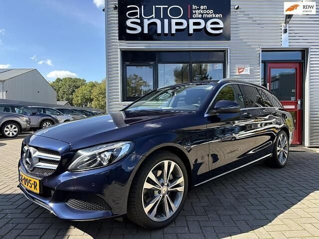 Blauw Gebruikt 2017 Mercedes C200 Stationwagen | € 19.950 (Goede deal) - Afbeelding 1/4