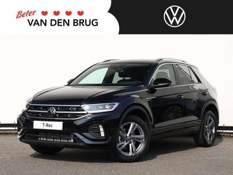 Zwart Nieuw 2025 VW T-Roc R-line Edition SUV | € 47.556 (Eerlijke prijs) - Afbeelding 1/4