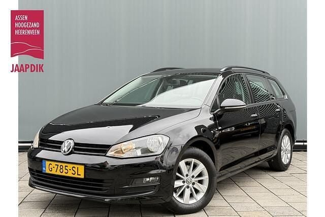 Zwart, metallic lak Gebruikt 2014 VW Golf VII Comfortline Stationwagen | € 7.944 (Eerlijke prijs) - Afbeelding 1/4