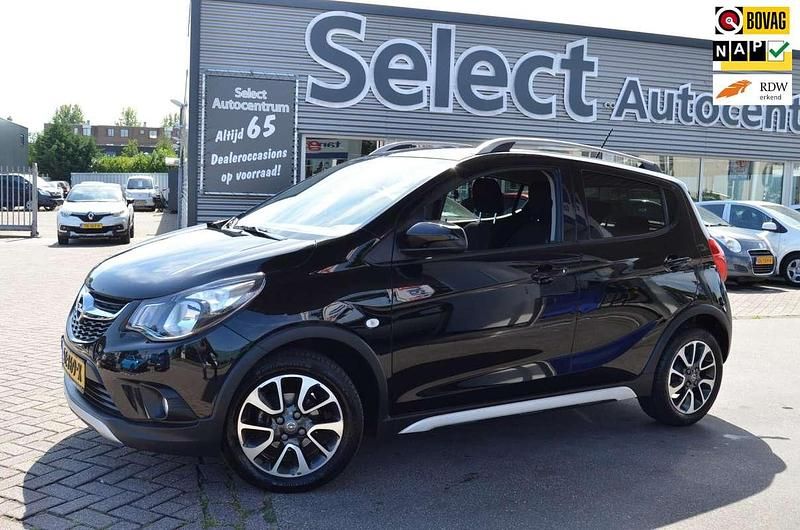 Zwart Gebruikt 2018 Opel Karl Rocks Hatchback | € 9.450 (Eerlijke prijs) - Afbeelding 1/3