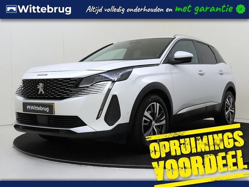 Wit Gebruikt 2021 Peugeot 3008 Allure SUV | € 22.000 (Eerlijke prijs) - Afbeelding 1/3