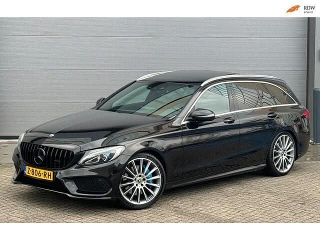 Zwart Gebruikt 2017 Mercedes C350 AMG line Stationwagen | € 19.990 (Eerlijke prijs) - Afbeelding 1/4