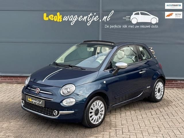 Blauw Gebruikt 2016 Fiat 500C Lounge Cabriolet | € 10.440 (Eerlijke prijs) - Afbeelding 1/4