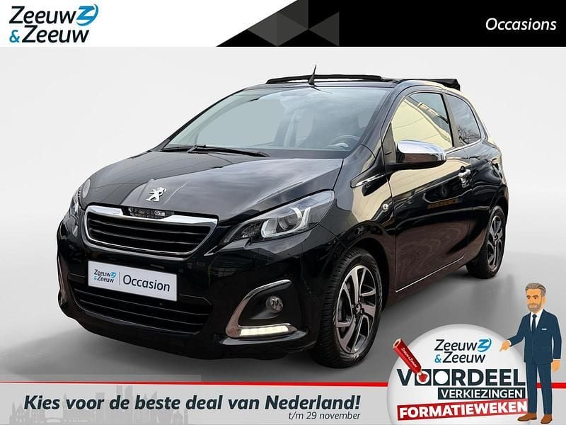 Zwart Gebruikt 2014 Peugeot 108 Allure Hatchback | € 7.240 (Eerlijke prijs) - Afbeelding 1/4