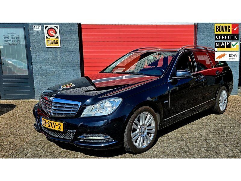 Zwart Gebruikt 2012 Mercedes C180 Business Stationwagen | € 11.450 (Iets duurder) - Afbeelding 1/4