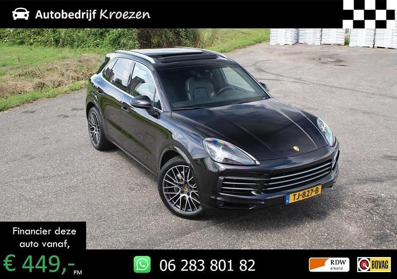 Zwart Gebruikt 2018 Porsche Cayenne Sport SUV | € 49.950 (Super prijs) - Afbeelding 1/4