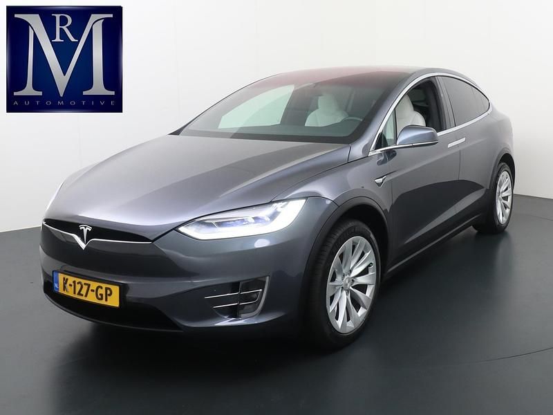 Grijs Gebruikt 2020 Tesla Model X SUV | € 39.877 (Super prijs) - Afbeelding 1/4