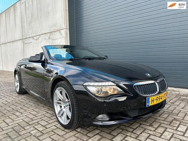 Zwart (metallic) Gebruikt 2009 BMW 635 Cabriolet Executive Cabriolet | € 8.999 - Afbeelding 1/4