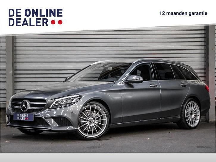 Grijs Gebruikt 2019 Mercedes C300 Advantage Stationwagen | € 26.850 (Super prijs) - Afbeelding 1/4