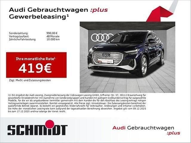 Blauw Occasion 2024 Audi Q4 e-tron SUV | € 45.639 (Eerlijke prijs) - Afbeelding 1/4