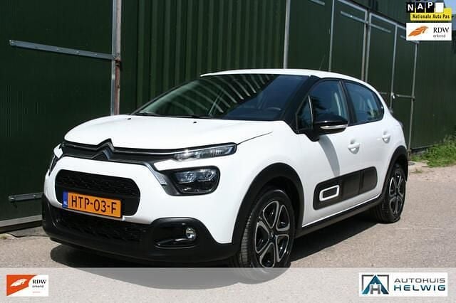 Wit Gebruikt 2021 Citroën C3 PureTech Hatchback | € 10.950 (Super prijs) - Afbeelding 1/4