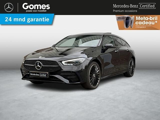 Zwart Gebruikt 2024 Mercedes CLA250 Shooting Brake AMG line Stationwagen | € 42.950 (Duur) - Afbeelding 1/4
