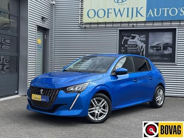 Blauw Gebruikt 2021 Peugeot 208 Allure Hatchback | € 12.950 (Super prijs) - Afbeelding 1/4