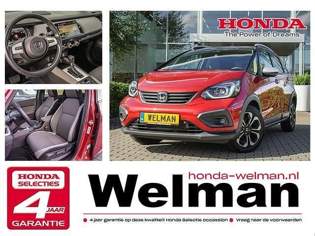 Rood Gebruikt 2021 Honda Jazz Hybrid Hatchback | € 24.950 (Eerlijke prijs) - Afbeelding 1/3