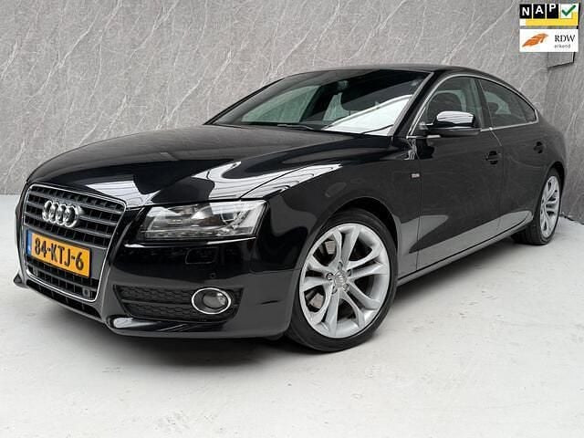 Zwart Occasion 2010 Audi A5 Sportback S-Line Hatchback | € 6.950 (Super prijs) - Afbeelding 1/4