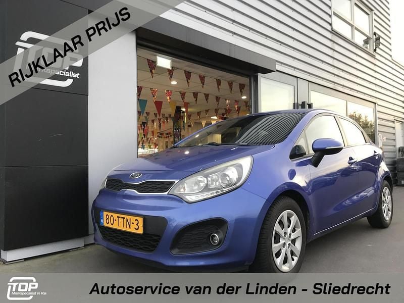 Blauw Gebruikt 2012 Kia Rio Plus Hatchback | € 6.350 (Eerlijke prijs) - Afbeelding 1/4