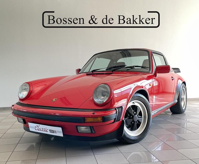 Rood Gebruikt 1988 Porsche 911 Cabriolet | € 79.950 - Afbeelding 1/4