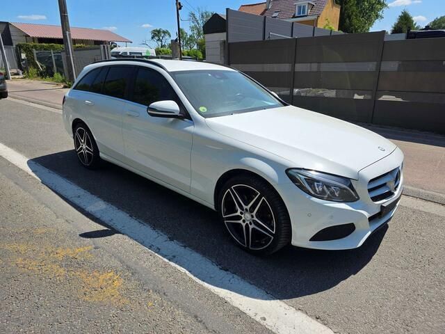Wit Gebruikt 2017 Mercedes C200 Stationwagen | € 17.999 (Eerlijke prijs) - Afbeelding 1/4
