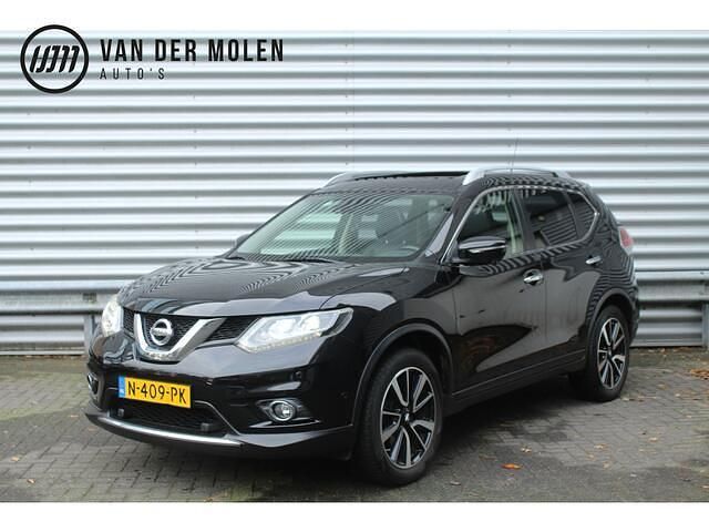 Zwart Gebruikt 2015 Nissan X-Trail Tekna SUV | € 13.950 (Eerlijke prijs) - Afbeelding 1/4