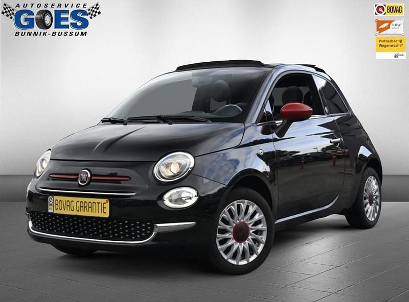 Zwart Gebruikt 2022 Fiat 500 Red Cabriolet | € 15.790 - Afbeelding 1/4