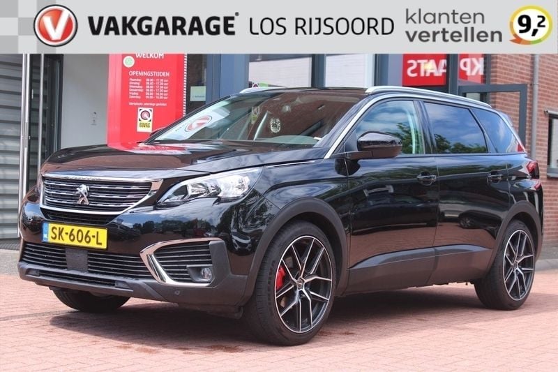 Zwart Gebruikt 2018 Peugeot 5008 MPV | € 19.295 (Eerlijke prijs) - Afbeelding 1/4