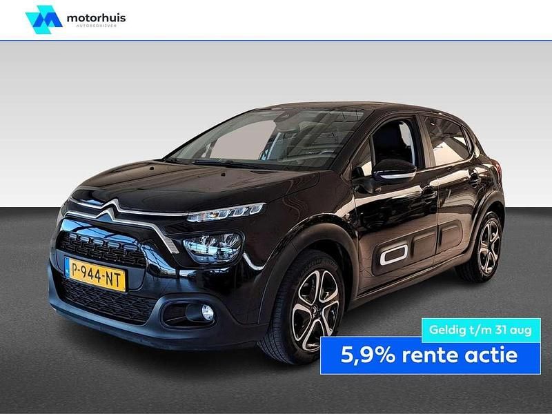 Zwart Gebruikt 2022 Citroën C3 Feel Hatchback | € 12.290 (Eerlijke prijs) - Afbeelding 1/4