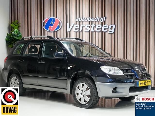 Zwart Gebruikt 2007 Mitsubishi Outlander Invite SUV | € 2.250 (Super prijs) - Afbeelding 1/4