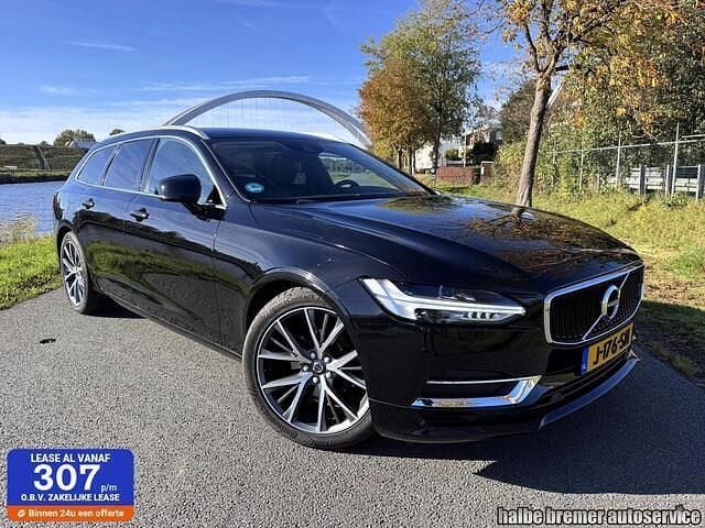 Zwart Gebruikt 2017 Volvo V90 Inscription Stationwagen | € 18.950 (Super prijs) - Afbeelding 1/4