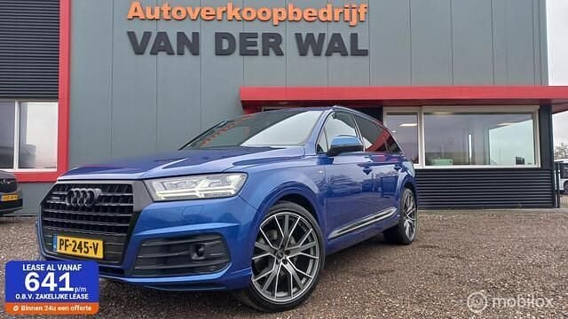 Blauw Gebruikt 2017 Audi Q7 S-Line SUV | € 39.999 (Eerlijke prijs) - Afbeelding 1/4