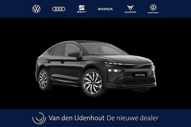 Zwart Nieuw 2025 Skoda Enyaq iV SportLine SUV | € 55.260 (Duur) - Afbeelding 1/4